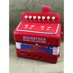 Woodstock Music‎ Collection Vintage Child Accordian Musical Instrument Works
